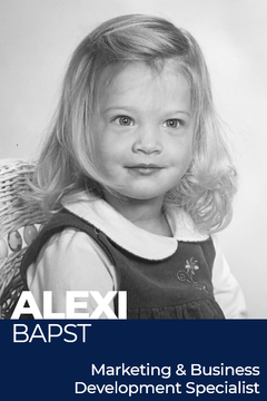 Alexi Bapst Marketing & Business Development Specialist as a baby