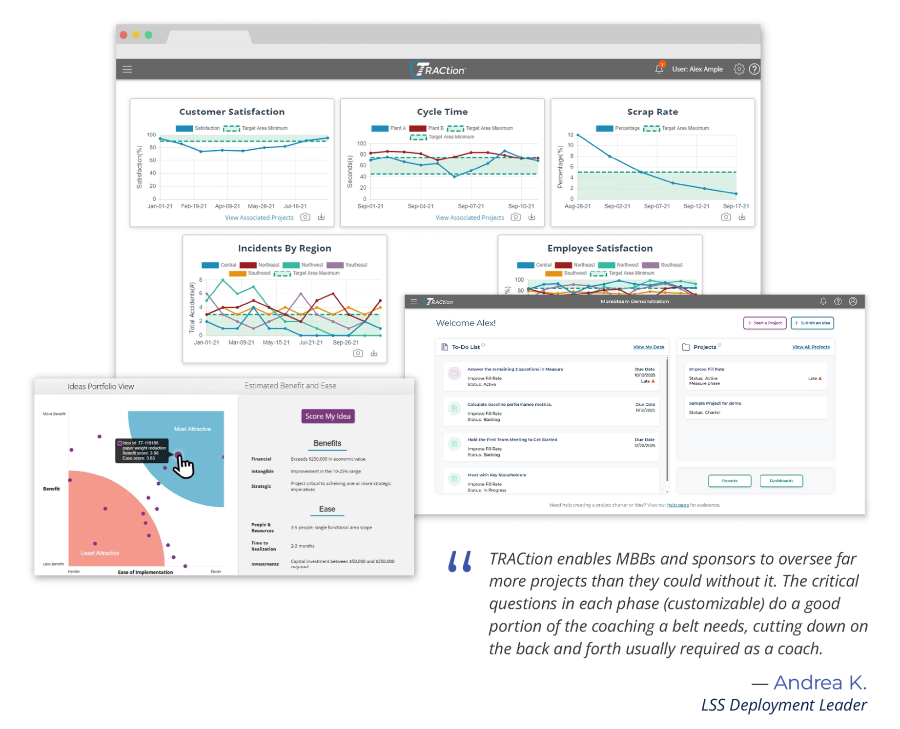 TRACtion project tracking software