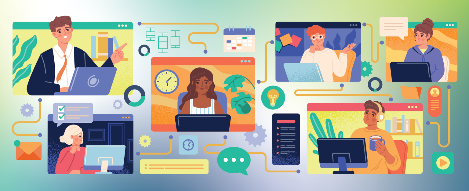 A coach tracking all their students with calendars, graphs, gears, email, and more.